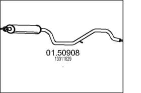 Середній глушник вихлопних газів