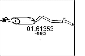 Глушник вихлопних газів кінцевий