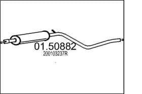 Середній глушник вихлопних газів