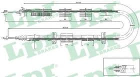 Трос ручного тормоза Трос ручного тормоза