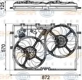 Вентилятор системы охлаждения двигателя Вентилятор системы охлаждения двигателя