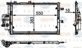Радиатор кондиционера Behr Hella 8FC 351 300-621