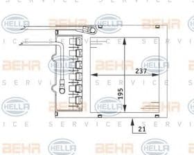 Радіатор пічки Behr Hella 8FH 351 311-151