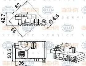 Регулятор вентилятора салону Behr Hella 5HL 351 321-611