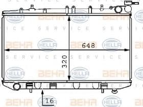 Радиатор охлаждения двигателя
