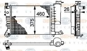 Радіатор охолодження двигуна
