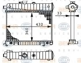 Радиатор охлаждения двигателя Радиатор охлаждения двигателя