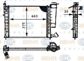Радіатор охолодження двигуна