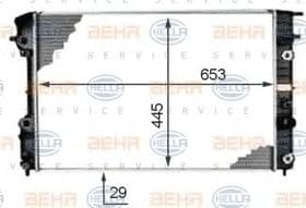 Радіатор охолодження двигуна