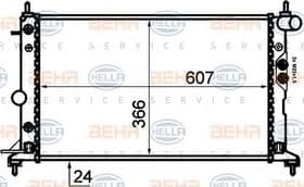 Радіатор охолодження двигуна