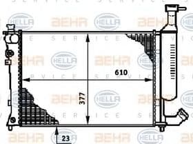 Радиатор охлаждения двигателя