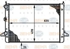 Радіатор охолодження двигуна Радіатор охолодження двигуна