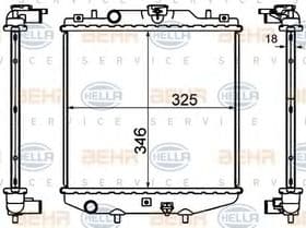 Радиатор охлаждения двигателя