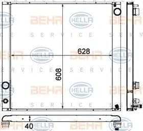 Радиатор охлаждения двигателя Радиатор охлаждения двигателя