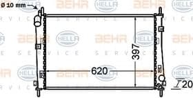 Радіатор охолодження двигуна