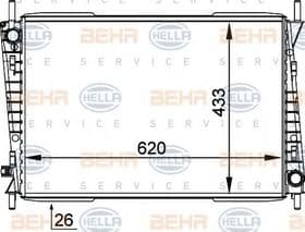 Радиатор охлаждения двигателя