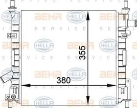 Радиатор охлаждения двигателя