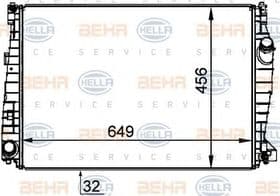 Радиатор охлаждения двигателя