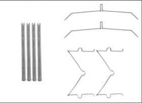 Компоненти дискових гальмівних колодок