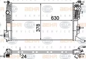 Радиатор охлаждения двигателя Радиатор охлаждения двигателя