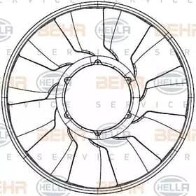 Крыльчатка вентилятора системы охлаждения двигателя