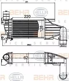 Интеркулер Behr Hella 8ML376988404