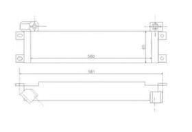 Оливний радіатор двигуна