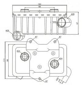 Оливний радіатор двигуна