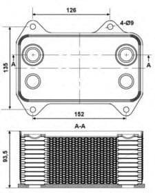 Масляный радиатор двигателя