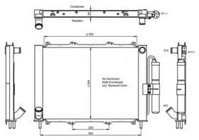 Радиатор кондиционера Радиатор кондиционера