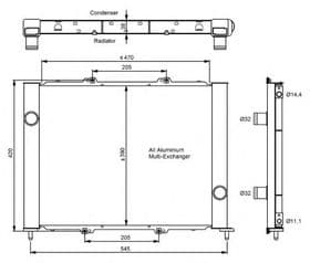 Радіатор кондиціонера Радіатор кондиціонера