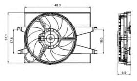Вентилятор системы охлаждения двигателя Вентилятор системы охлаждения двигателя
