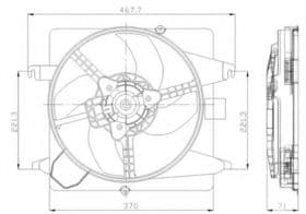 Вентилятор системи охолодження двигуна