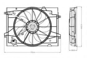 Вентилятор системы охлаждения двигателя