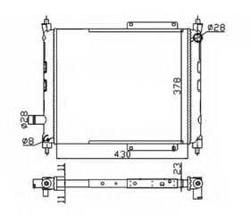 Радиатор охлаждения двигателя
