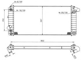 Радиатор охлаждения двигателя