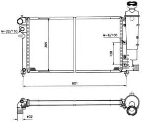 Радиатор охлаждения двигателя