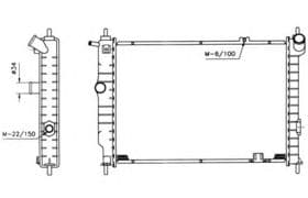 Радиатор охлаждения двигателя