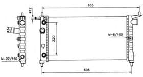 Радіатор охолодження двигуна