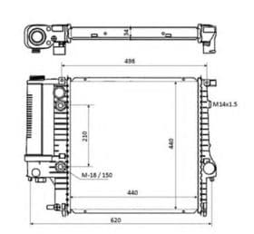 Радиатор охлаждения двигателя