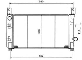 Радиатор охлаждения двигателя