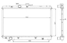 Радиатор охлаждения двигателя