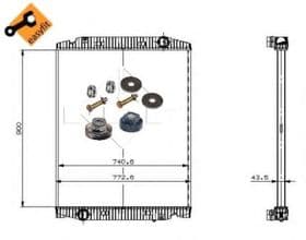 Радіатор охолодження двигуна