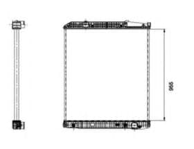 Радиатор охлаждения двигателя