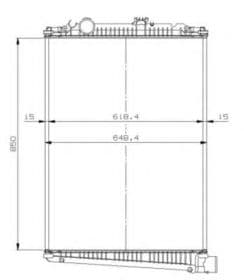 Радиатор охлаждения двигателя