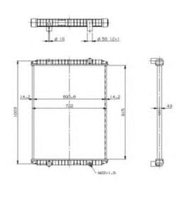 Радиатор охлаждения двигателя