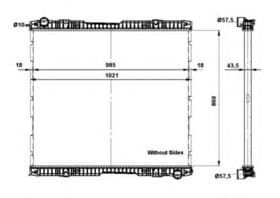 Радиатор охлаждения двигателя