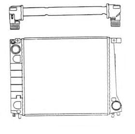 Радиатор охлаждения двигателя