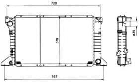 Радиатор охлаждения двигателя