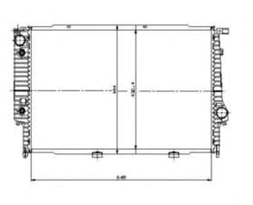 Радиатор охлаждения двигателя